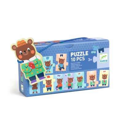 Puzzle El osito de peluche se viste Djeco Puzzle El osito de peluche se viste Djeco