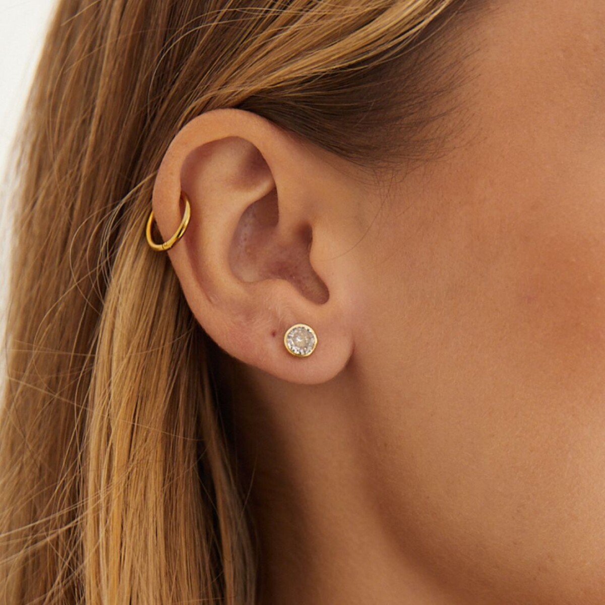 Caravanas Punto de Luz - Oro 18k 