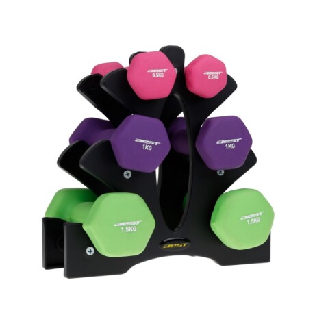 Pesa Para Aerobic Forrada Pvc Set Best 6kg (6 Unidades) Unica