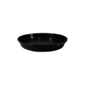 PLATO MACETA REDONDO 26CM NEGRO