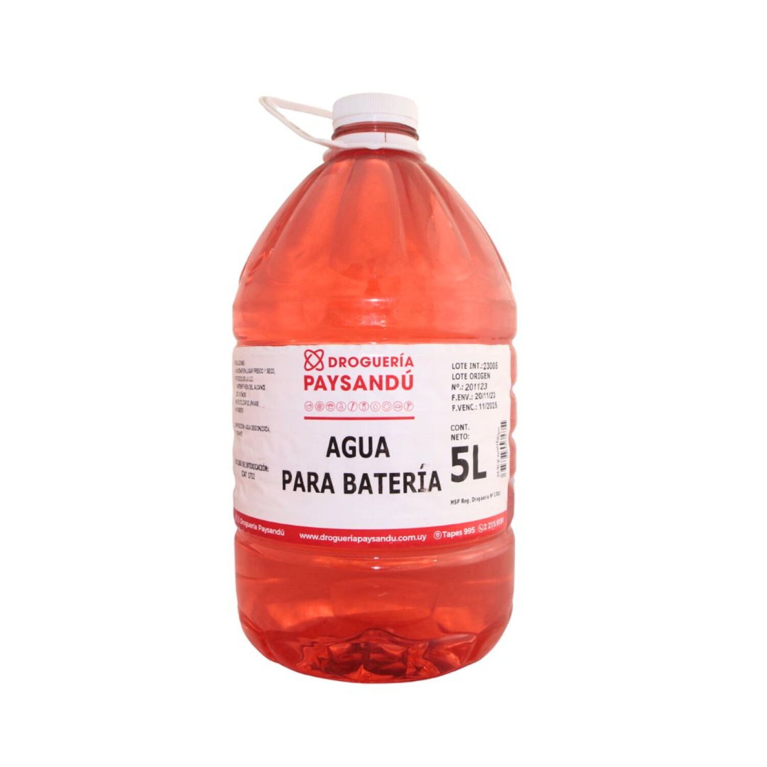 Agua para Baterías - 5 L — Droguería Paysandú