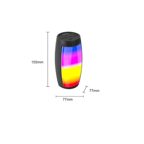 Mini Parlante Portátil Con Panel Led Batería Recargable 001