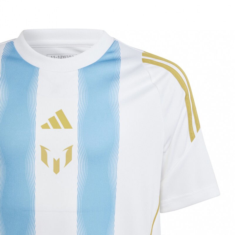 Camiseta de Entrenamiento Messi adidas (Niños) Light Blue & White