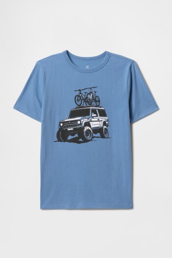 Remera Gráfico Niño Soft Cornflower