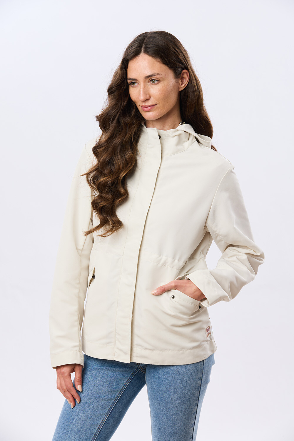 CAMPERA CON CAPUCHA Crudo