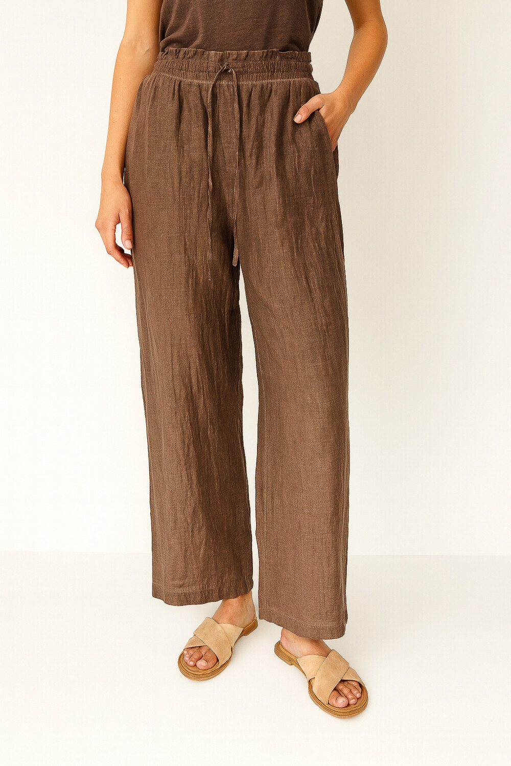 Pantalon Sonniana Beige Oscuro