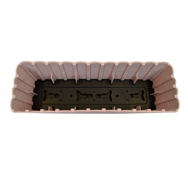 Maceta de balcón 50 cm simil bambú ROSA