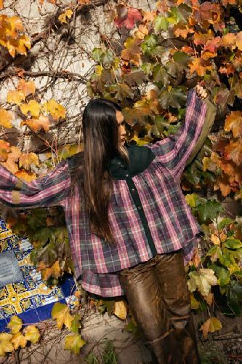 Prince Corduroy Shirt - Verde Inglés / Rosa 