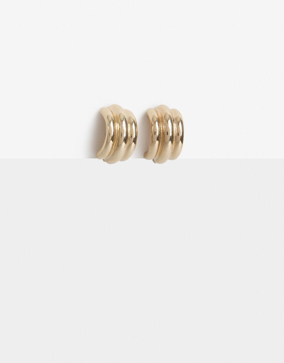 Aros Clip Metal Bold Dorado 