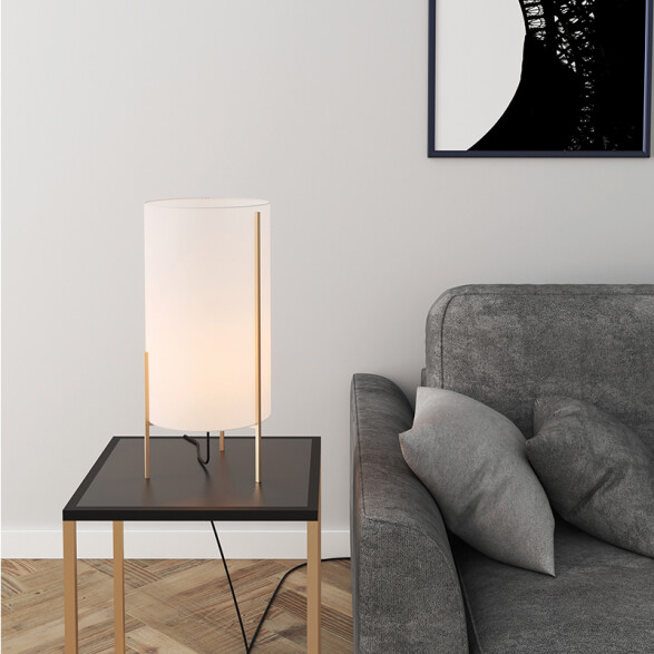 Lámpara portátil de mesa E27 pantalla de tela BA0010