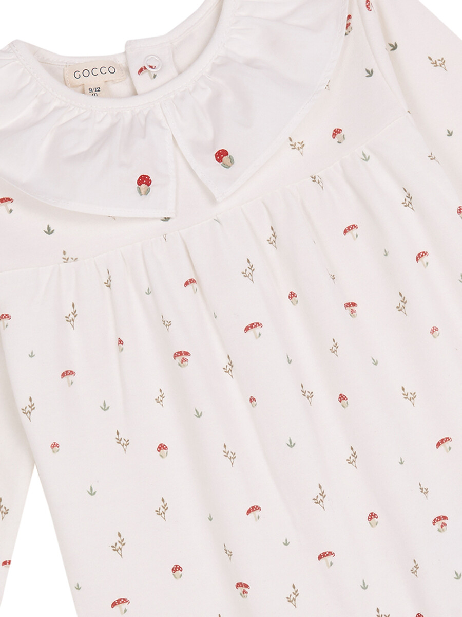 Pijama Setas Blanco Roto