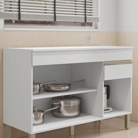 Mesada Para Modulo Bajo Mesada De 120 cms. BLANCO