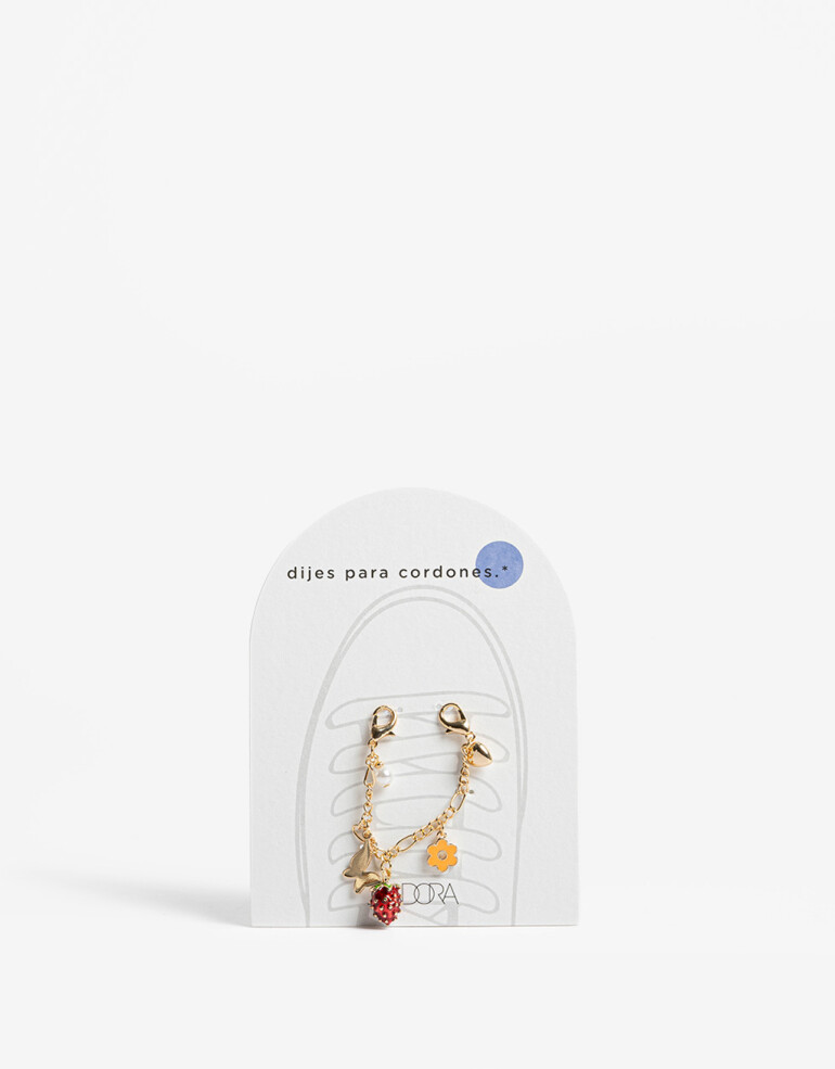 Bijouterie Vs Metal Cadena Para Cordones Con Dijes - Dorado