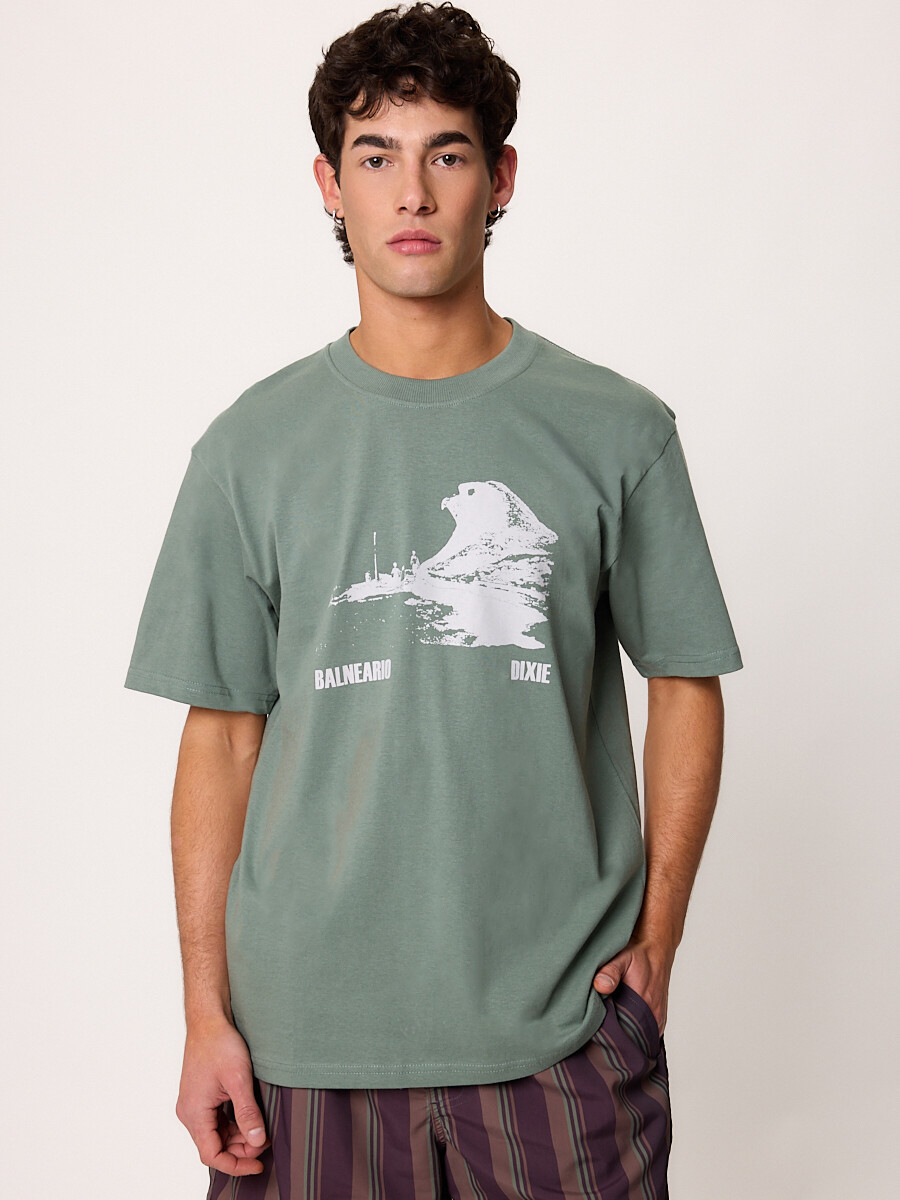 T-SHIRT M/C AGUILA DIXIE - Esmeralda 
