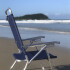 Sillón reclinable en aluminio King, 140 kg súper resistente AZUL MARINO