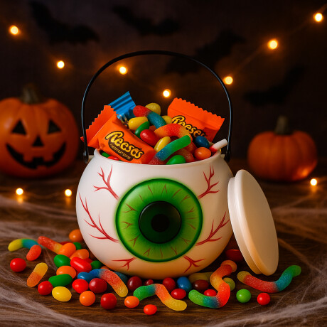 Caramelera ojo terrorifico Verde