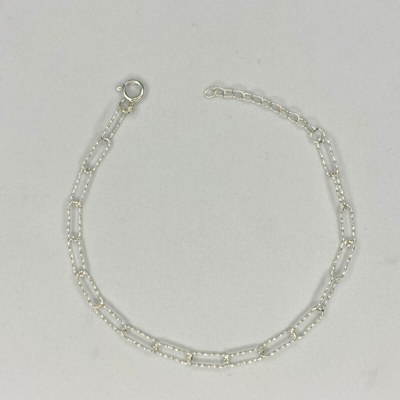PULSERA DE PLATA FORCE LARGO , MEDIDA 19CM L5dcd-070-19-x3