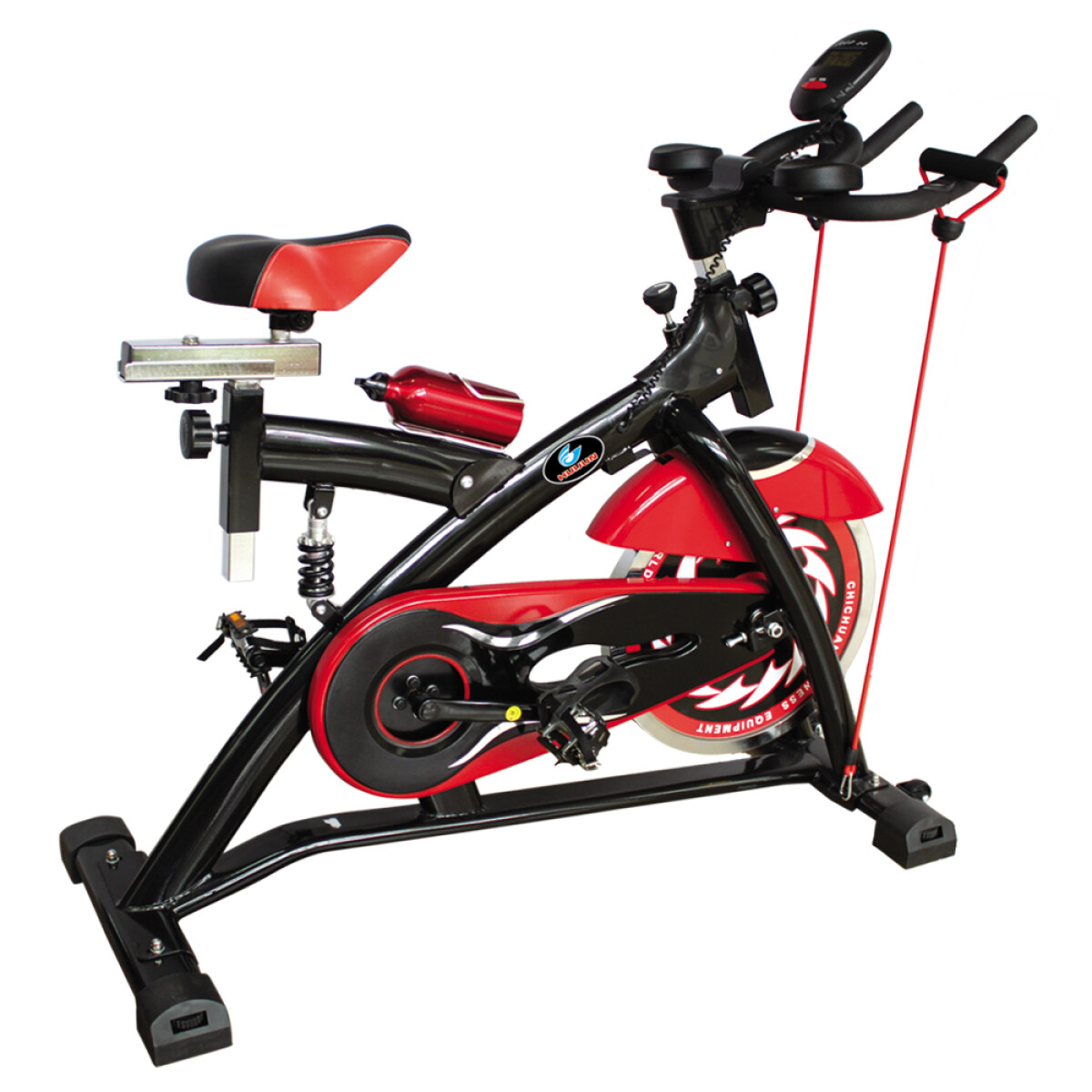 Bicicleta de Spinning con Volante Amortiguador y Monitor LCD - Bicicleta De Spinning Con Volante Amortiguador Y Monitor Lcd 