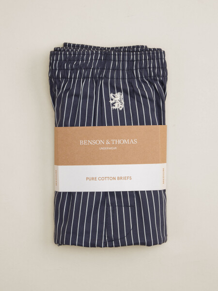 BOXER ROMA LINEAS MARINO