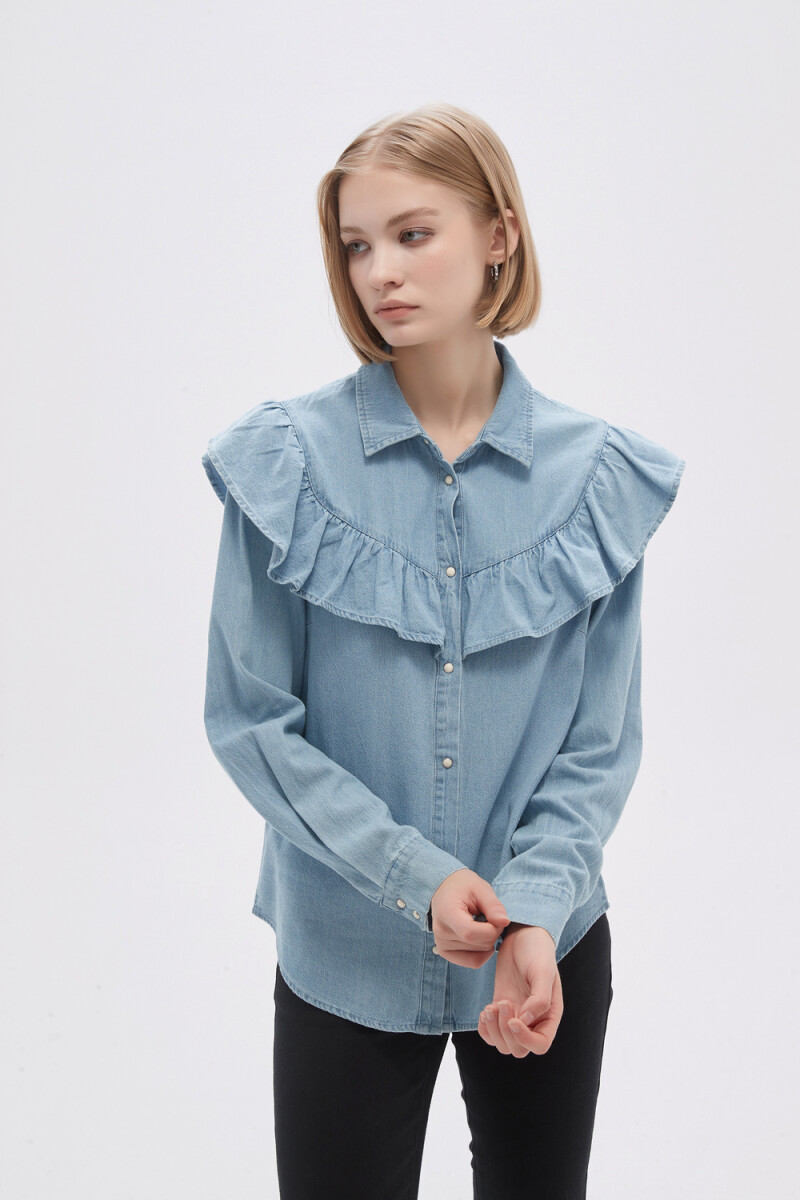 Camisa Dola - Celeste 