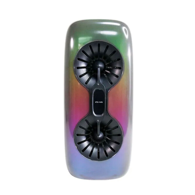 Parlante portátil bluetooth KTX-1476 2x4" luces led flama Parlante portátil bluetooth KTX-1476 2x4" luces led flama