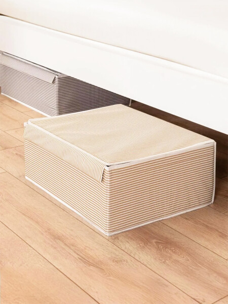 CAJA ORGANIZADORA RAYAS BEIGE