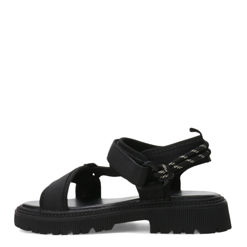 Sandalias de Niña MINI Miss Carol Califa de Tela Con Tiras Negro