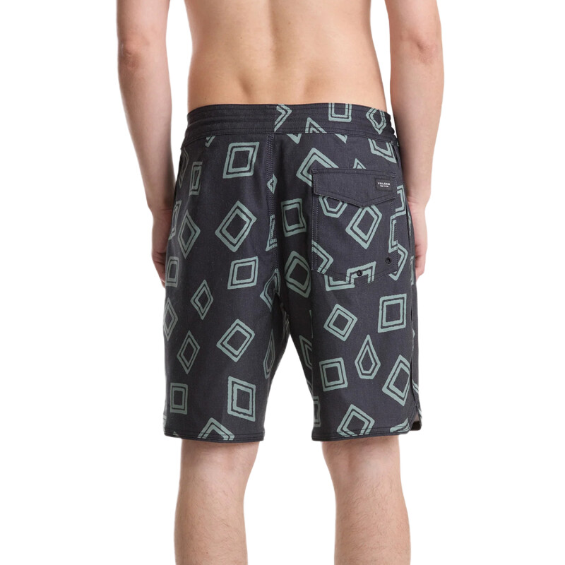 Boardshort Volcom ABG CONTACT SCALLOP STONEY 19 - Negro Boardshort Volcom ABG CONTACT SCALLOP STONEY 19 - Negro