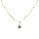 Colgante oro 18k 2 tonos con esmeralda oval y brillante. Colgante oro 18k 2 tonos con esmeralda oval y brillante.