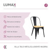 Silla tolix Metálica vintage asiento en madera Silla tolix Metálica vintage asiento en madera