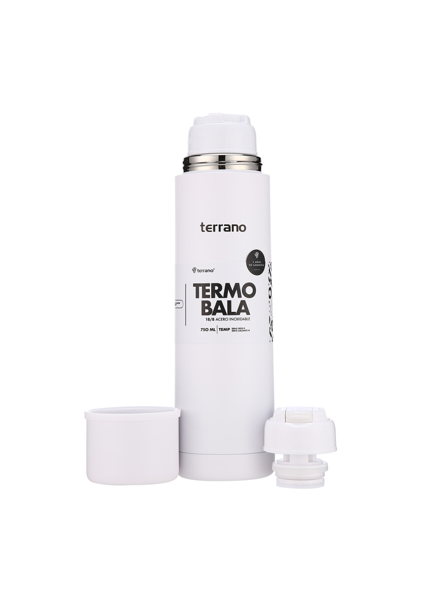 Termo Bala 750ML. - Blanco 