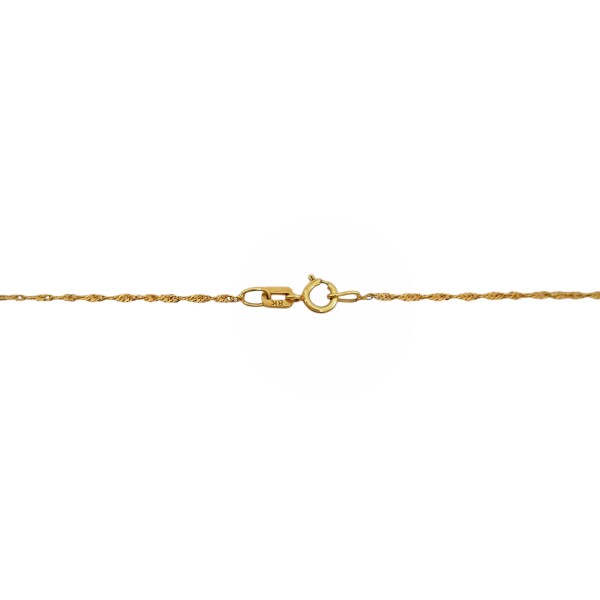 Cadena oro Singapur -Oro bajo -Sin Piedra-CD8047 Sinpiedra