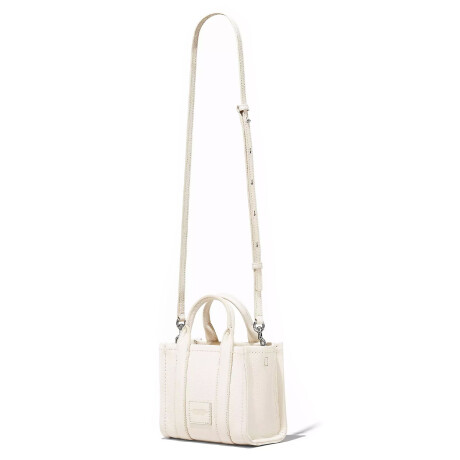 Marc Jacobs - Bolso de cuero, Mini Tote Bag Blanco