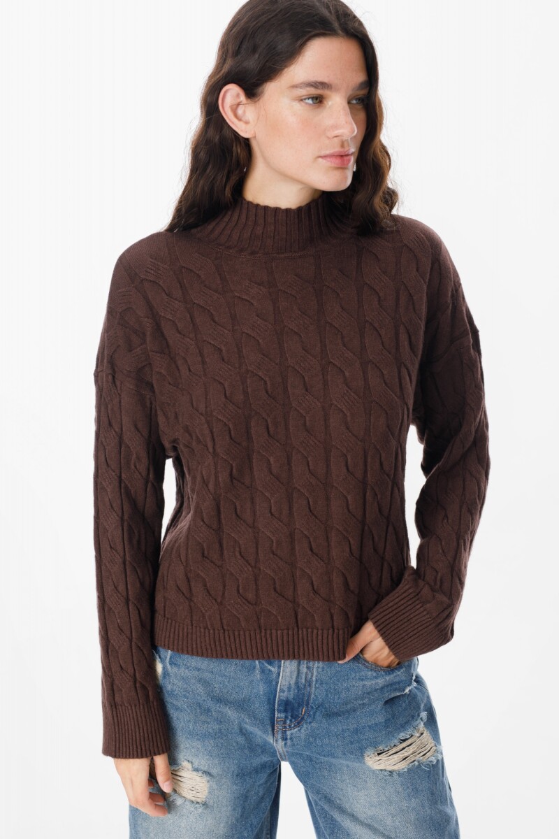 Sweater Liquen Chocolate