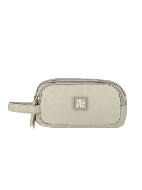 Cartuchera Doble Essence Oliva