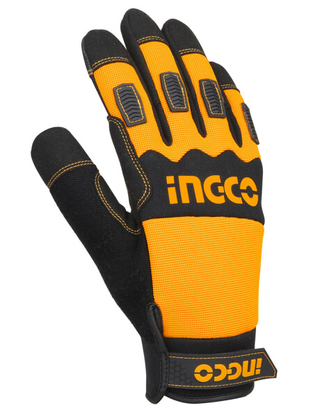 Guantes para mecánico Ingco pro cuero y microfibra Guantes para mecánico Ingco pro cuero y microfibra