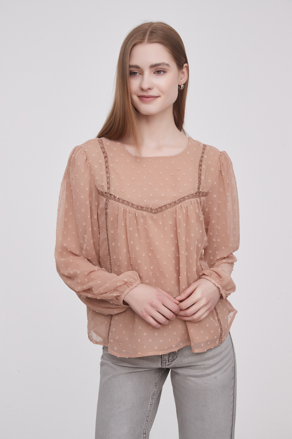 Blusa Lilibeth Beige Oscuro