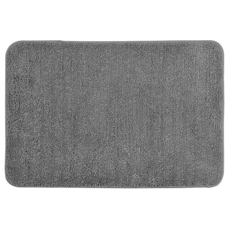 Alfombra De Baño Dohler En Microfibra 60x40cm Gris