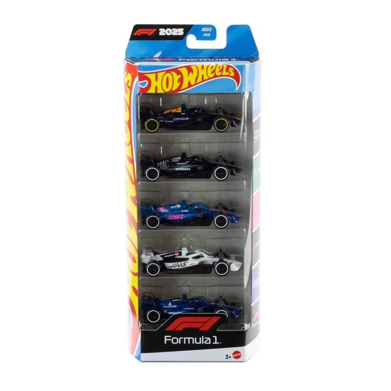 Coches De Carreras Formula 1 Pack De Cinco Hot Wheels Coches De Carreras Formula 1 Pack De Cinco Hot Wheels