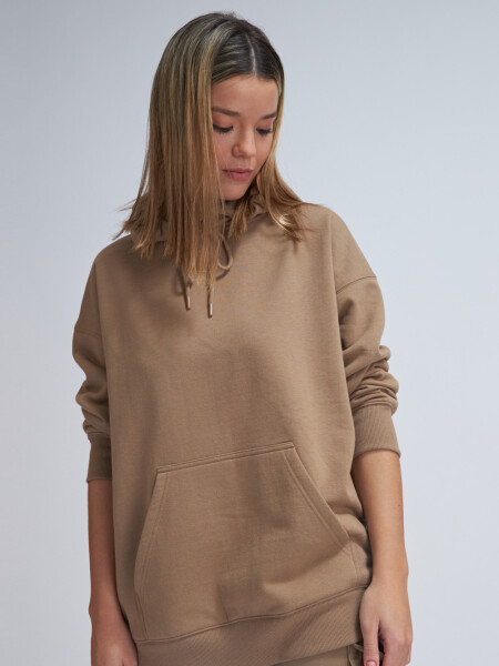 Hoodie deportivo Visón