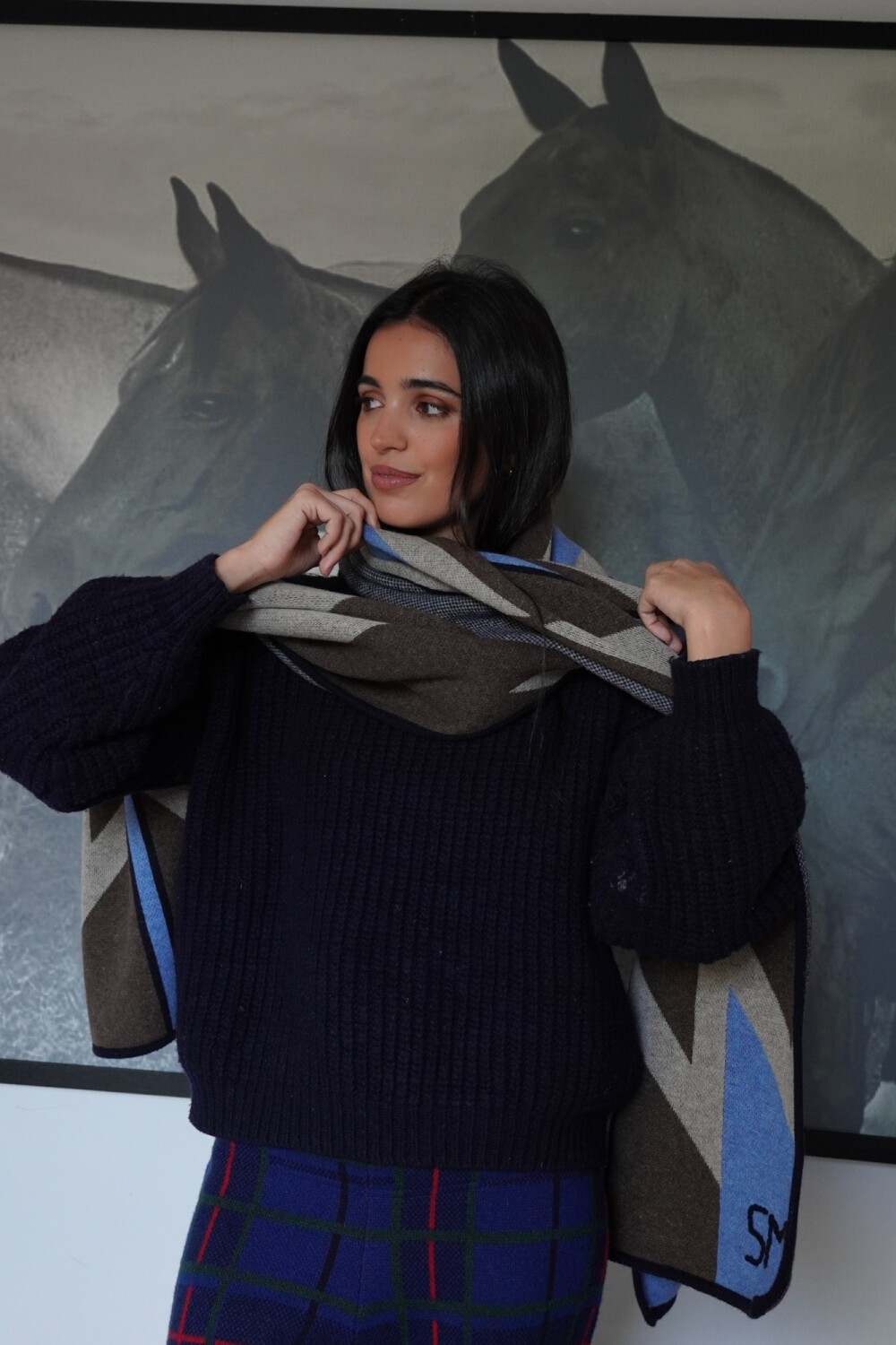 Navajo Scarf Gris