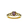 Anillo Solitario -Oro bajo-Piedra Amatista-AN8217 conpiedra