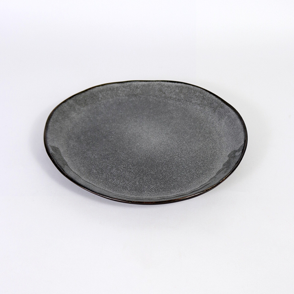PLATO PLAYO CERAMICA GRIS 28CM 