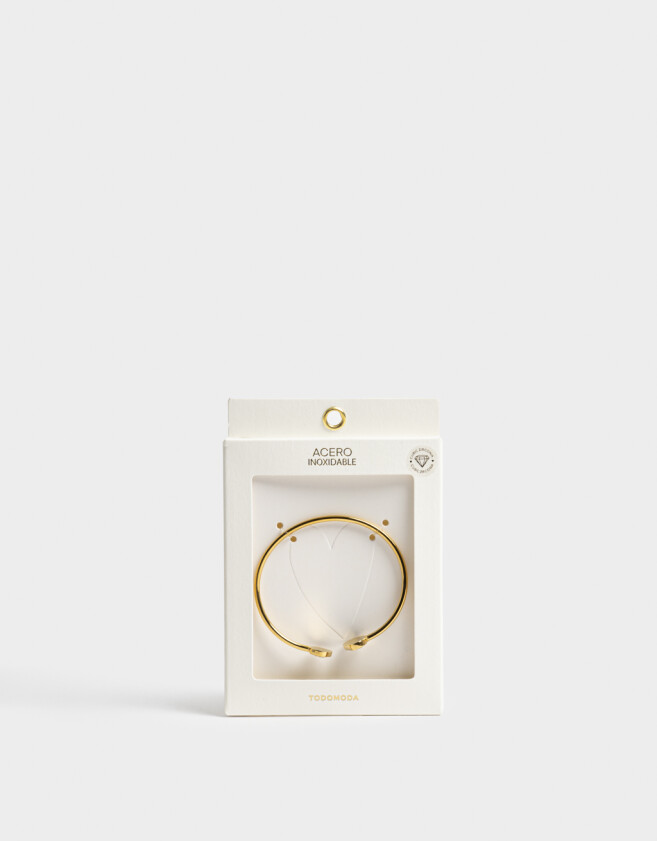 Brazaletes Premium Gold Brazalete De Acero Quirúrgico - Dorado