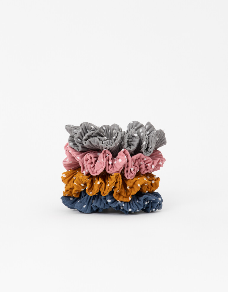 Skunzies Estampados Set De Scrunchies Estampadas - Estampado Lunares