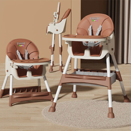 Silla De Comer Para Bebé Multiuso 2en1 Sillita Niños Marron