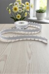 Cinta organza con corazones - 23 mts - BLANCO BLANCO