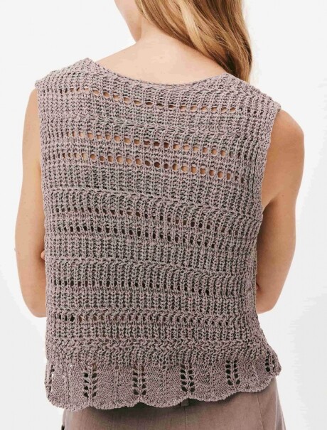 BLUSA DE PUNTOS GRIS