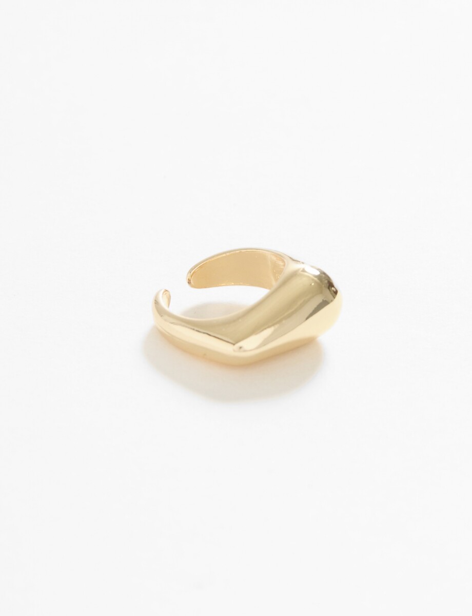 Anillo bold wavy - dorado 
