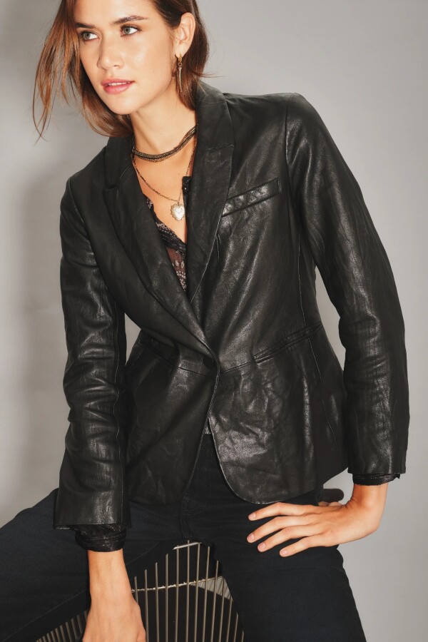 Saco Luxor New Cuero Negro